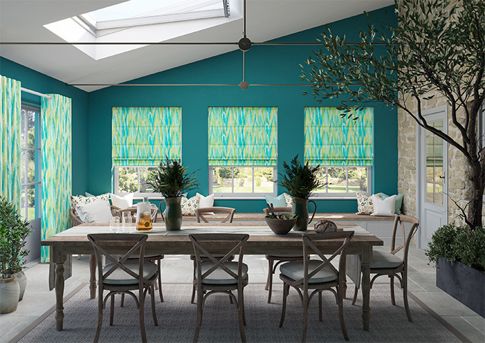 Bombay Velvet, Citrus Burst - Roman Blind - Image 8